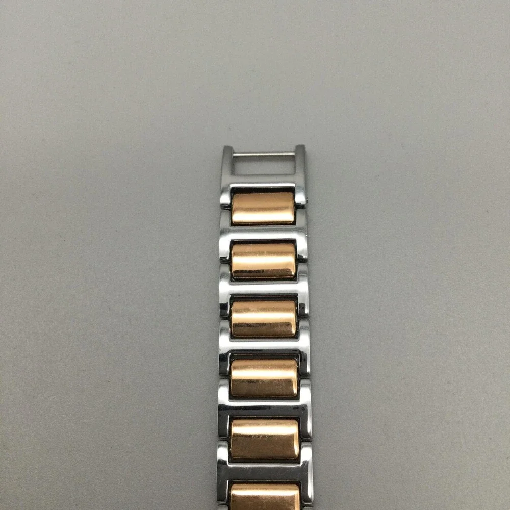 Anne Klein Womens Watch 32mm Two Tone Diamond Bracelet AK/3279 New Battery